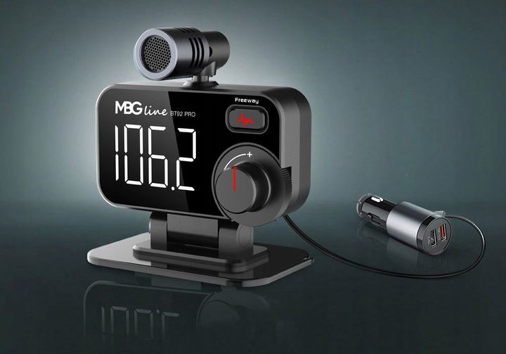Transmiter FM Bluetooth 5.0 ładowarka USB QC 3.0 zdjęcie 7