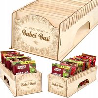 Prezent na Dzień Babci POJEMNIK na Przyprawy ORGANIZER stojak PRZYPRAWNIK