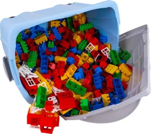 KLOCKI KONSTRUKCYJNE 500 w POJEMNIKU POLSKIE DUŻE na Arena.pl