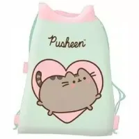 Uroczy worek na obuwie strój gimnastyczny dla dzieci do szkoły Pusheen mint