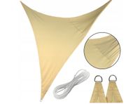 Żagiel przeciwsłoneczny trójkątny 3x3x3 m beżowy wodoodporny