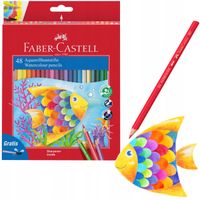KREDKI AKWARELOWE 48 KOLORÓW FABER CASTELL