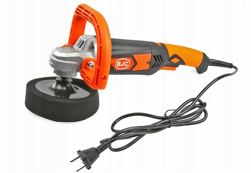 POLERKA SAMOCHODOWA SZLIFIERKA Z REGULACJĄ DO POLEROWANIA AUTA+ GĄBKI BJC na Arena.pl