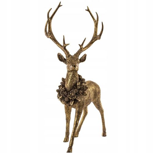 Figurka dekoracyjna świąteczna jeleń renifer duży 71x44cm Brązowy na Arena.pl