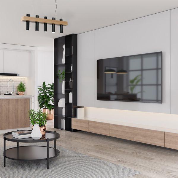 LAMPA WISZĄCA WEST BLACK 5XGU10 zdjęcie 3