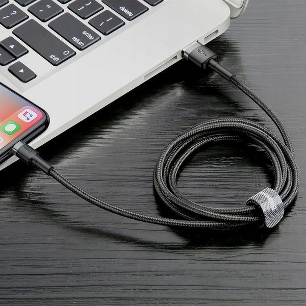 BASEUS KABEL USB LIGHTNING DO IPHONE 2.4A MOCNY W OPLOCIE 0,5M zdjęcie 12