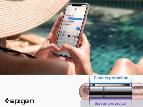 Etui Spigen Liquid Crystal Glitter do Apple iPhone 11 Rose Quartz na Arena.pl