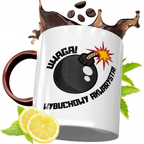 Kubek Bordowy Dla Akwarysty Na Urodziny Prezent Z Nadrukiem Ze Zdjęciem na Arena.pl