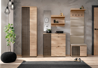 Zestaw Mebli Do Przedpokoju 7 Hickory Jackson + Czarny PEROS AM