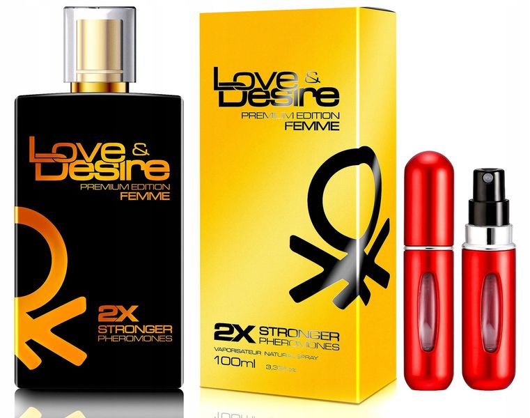 LOVE DESIRE PREMIUM GOLD DAMSKIE PERFUMY Z FEROMONAMI MOCNE FEROMONY 100ML zdjęcie 1