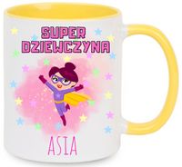 KUBEK PREZENT DLA DZIEWCZYNY KOLEŻANKI Z IMIENIEM URODZINY DZIEŃ KOBIET