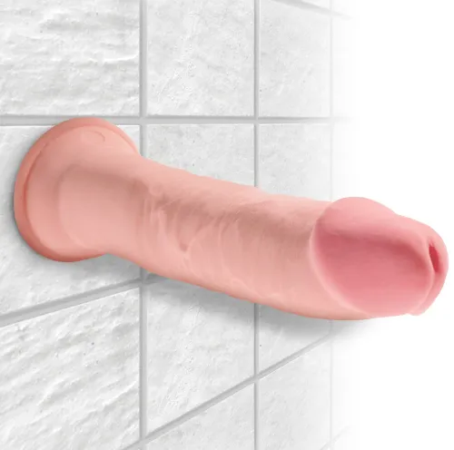 king cock plus model 23 cm jasny, elastyczny system z przyssawką na Arena.pl