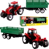 Traktor Zabawka Z Odczepianą Przyczepą + Figurka Farmera W Traktorze