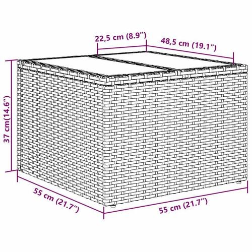 Zestaw Sof na Ogród 9 pcs Jasnoszary 289 x 179 x 85 cm na Arena.pl