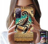 ETUI DO SAMSUNG GALAXY S20 FE - SKORPION ZNAK ZODIAKU ASTRONOMIA + FOLIA
