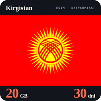 Karta eSIM Internet Kirgistan 20 GB na 30 dni - bez rejestracji