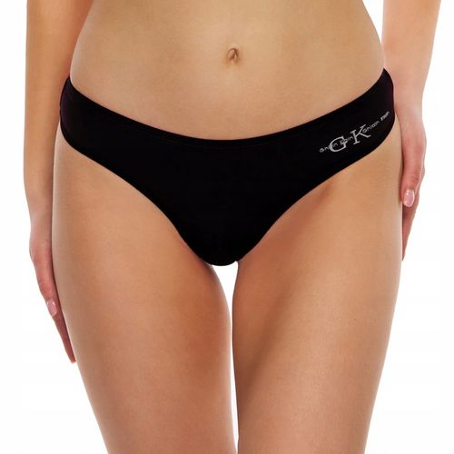 Majtki stringi damskie bawełniane GK zestaw gładkie z napisem na Arena.pl