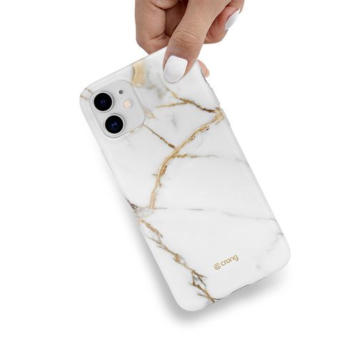 Crong Marble Case – Etui iPhone 11 (biały) na Arena.pl
