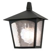 Minimalistyczny kinkiet ścienny York BL15-BLACK Elstead na taras lampion czarny