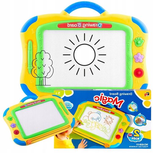 ZNIKOPIS TABLICA MAGNETYCZNA DO RYSOWANIA DLA DZIECI Z RYSIKIEM RICOKIDS na Arena.pl