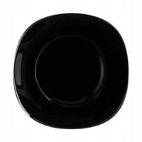 Komplet talerzy 12 szt Talerze obiadowe szklane Altom Black Harmony 24,5 cm