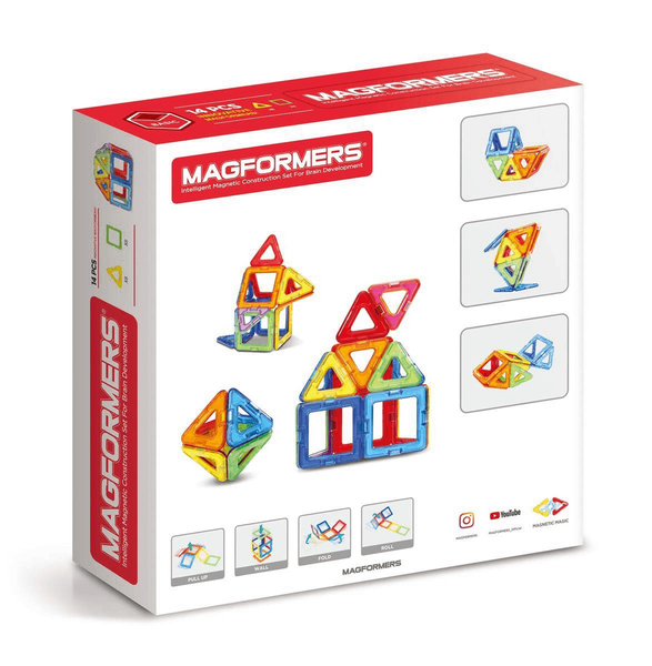 Magformers Basic. Klocki magnetyczne, 14 elementów zdjęcie 3