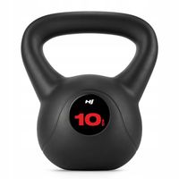 Kettlebell winylowy 10kg kula odważnik ciężar do ćwiczeń siłowych