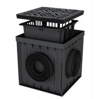 Studzienka podwórzowa rewizyjna z kratą żeliwną C250 MaxPol 300x300 do