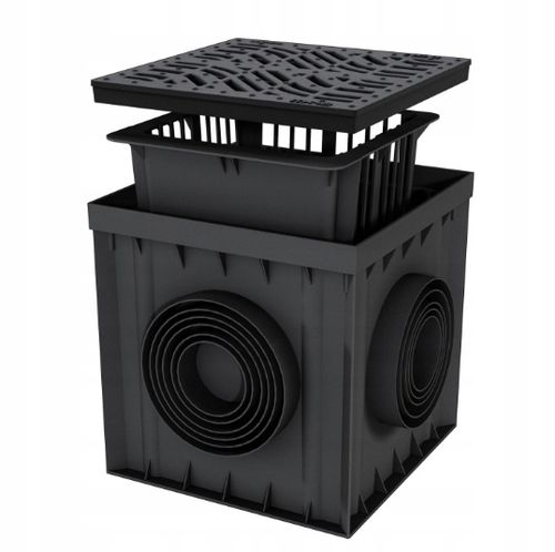 Studzienka podwórzowa rewizyjna z kratą żeliwną C250 MaxPol 300x300 do na Arena.pl