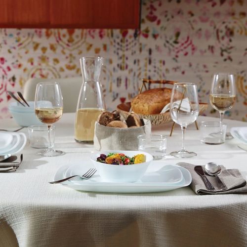 Serwis obiadowy na 12 os Bormioli Rocco Parma 36 szt kwadratowy na Arena.pl