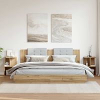 Szafki nocne 2 szt., dąb artisan, 35x35x55 cm