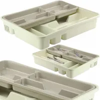 ORGANIZER DO SZUFLADY KUCHENNEJ NA SZTUĆCE PRZYBORY Z PRZESUWANYM WKŁADEM
