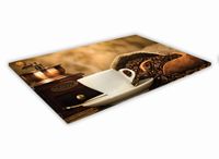 SZKLANA DESKA KUCHENNA 40x30 191b Kawa