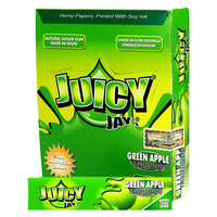 box - 24 x bibułki juicy jay's green apple king size slim - jabłko