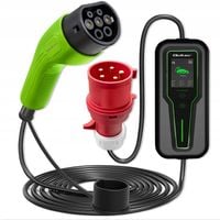 Mobilna ładowarka EV Qoltec Typ 2 11kW 3Fazy LCD 5m Wallbox 2w1 z regulacją