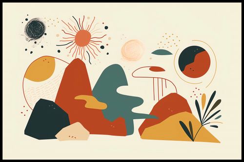 Plakat 91,5x60cm Kosmos Barw na Arena.pl