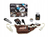 ZESTAW PAS BARBERA BRAUN Z AKCESORIAMI MINI SALON DLA STYLISTÓW 10 AKC.