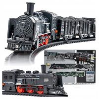 KOLEJKA ELEKTRYCZNA XXL POCIĄG LOKOMOTYWA + TOR DLA DZIECI ZABAWKA CIUCHCIA