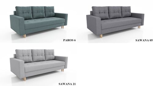 Kanapa SCANDI rozkładana, na sprężynach na Arena.pl