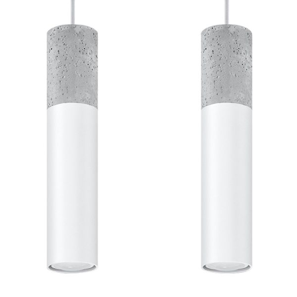 Lampa wisząca BORGIO 2 biały zdjęcie 1
