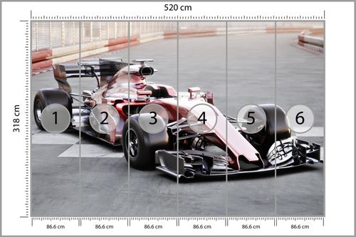 Emaga Fototapeta Bolid F1 Na Lini Startu Vinyl Strukturalny 520x318 na Arena.pl