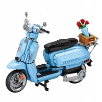 KLOCKI REOBRIX 11037 RETRO SKUTER NIEBIESKI LAMBRETTA V200 1169 KLOCKI