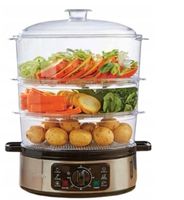 Parowar Hoffen TS-9688-2 8,5 l czarny 900W