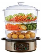 Parowar Hoffen TS-9688-2 8,5 l czarny 900W