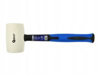 młotek gumowy 24 oz/850g/biały geko premium r.fiberglass