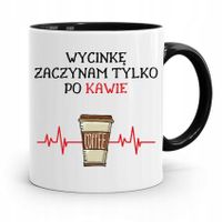 Dla Drwala Rębacza Kubek Czarny Prezent Urodziny Z Nadrukiem Ze Zdjęciem