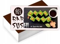 Wizytówki firmowe reklamowe 100szt dużo wzorów SUSHI BAR kuchnia azjatycka