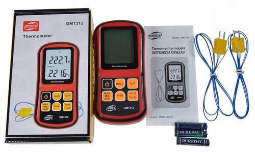 CYFROWY TERMOMETR 2x TERMOPARA TYPU K do 1372 st. KOMPATYBILNA J,K,T,E,N,R na Arena.pl