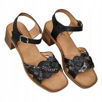 CZARNE SANDAŁY DAMSKIE HINOFFA 37