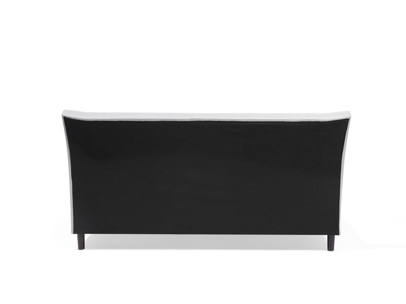 Łóżko tapicerowane 140 x 200 cm jasnoszare SAVERNE zdjęcie 5